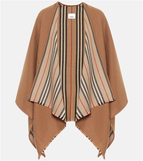 burberry icon stripe cape|Burberry Icon Stripe Wool Cape .